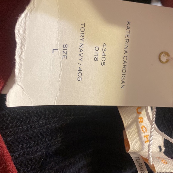 Tory Burch Katerina Contrasting Cardigan - Picture 7 of 10